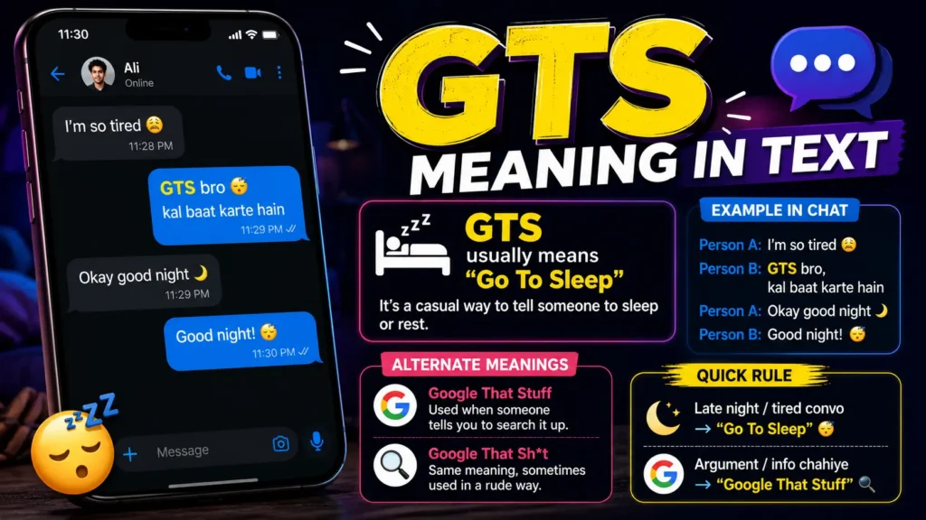 GTS Meaning in Text