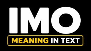 IMO Meaning in Text