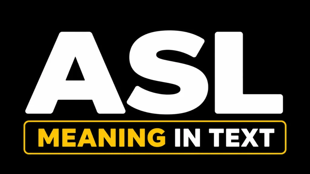 ASL Meaning in Text