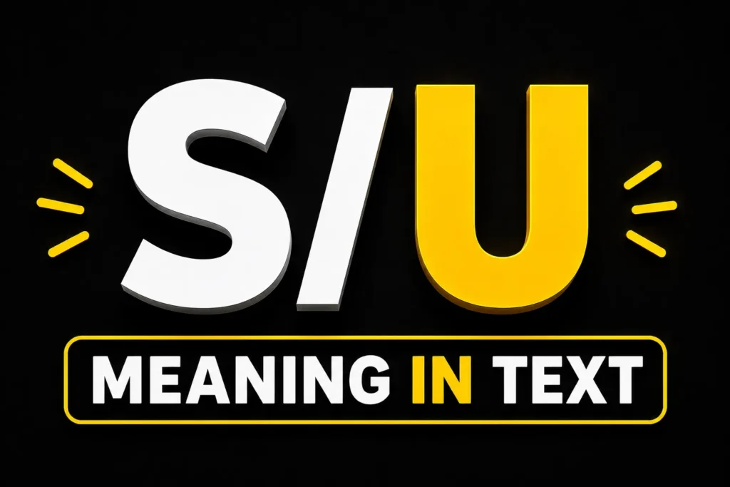 S/U Meaning in Text