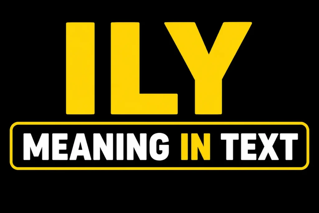 ILY Meaning in Text