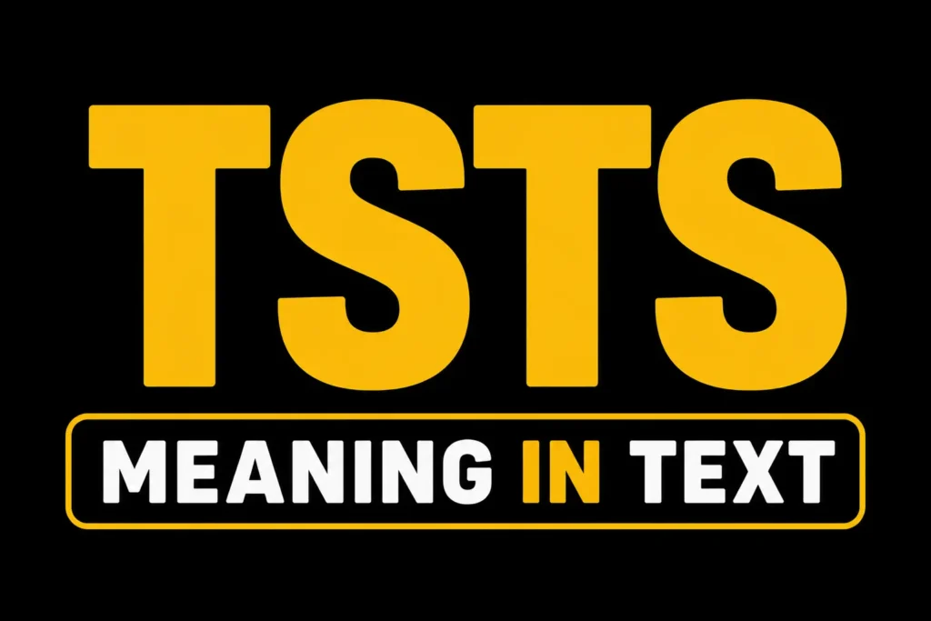TSTS Meaning in Text