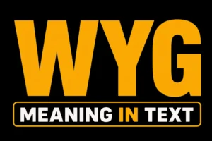 WYG Meaning in Text