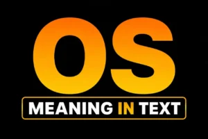 OS Meaning in Text