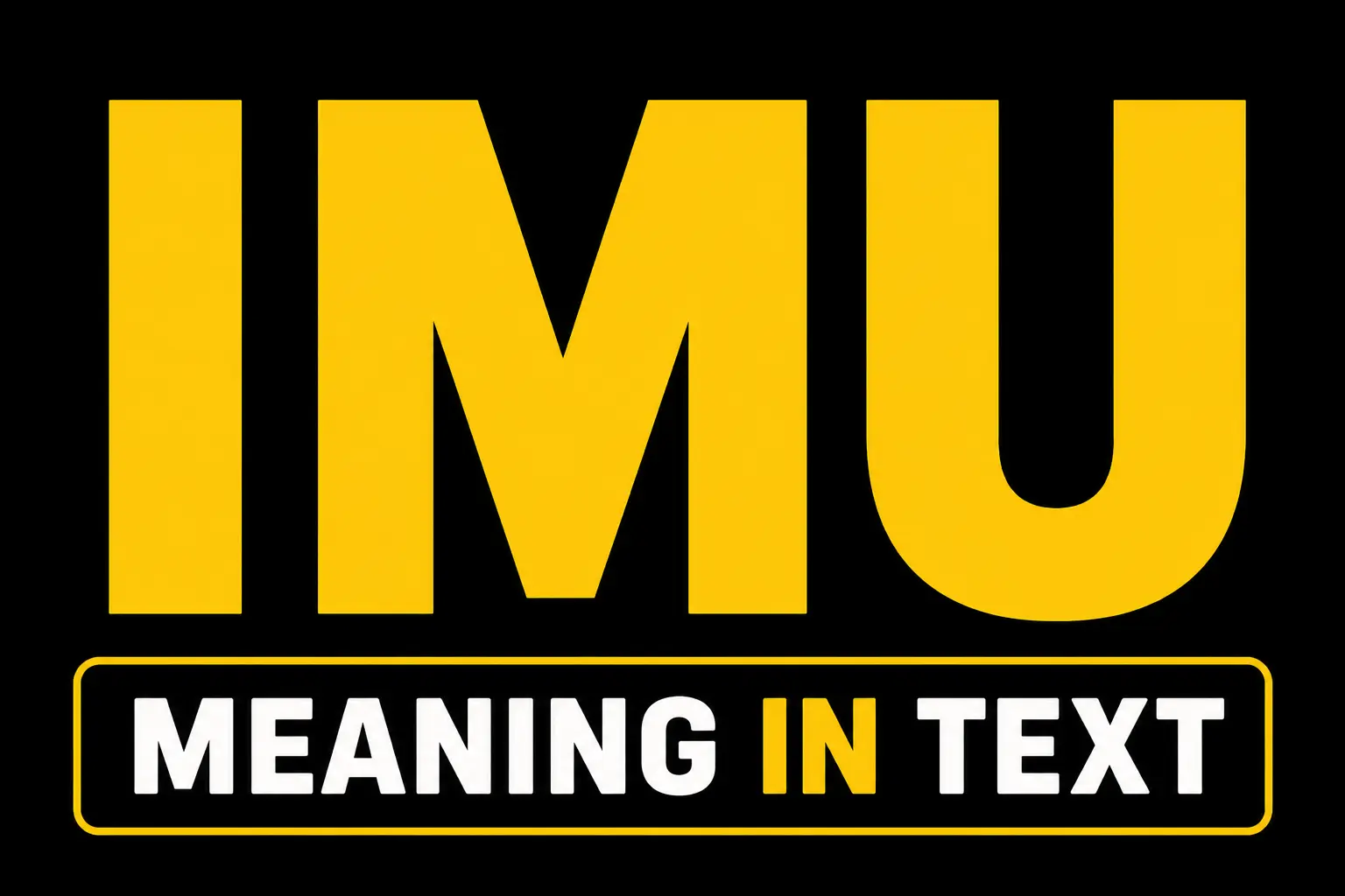 IMU Meaning in Text