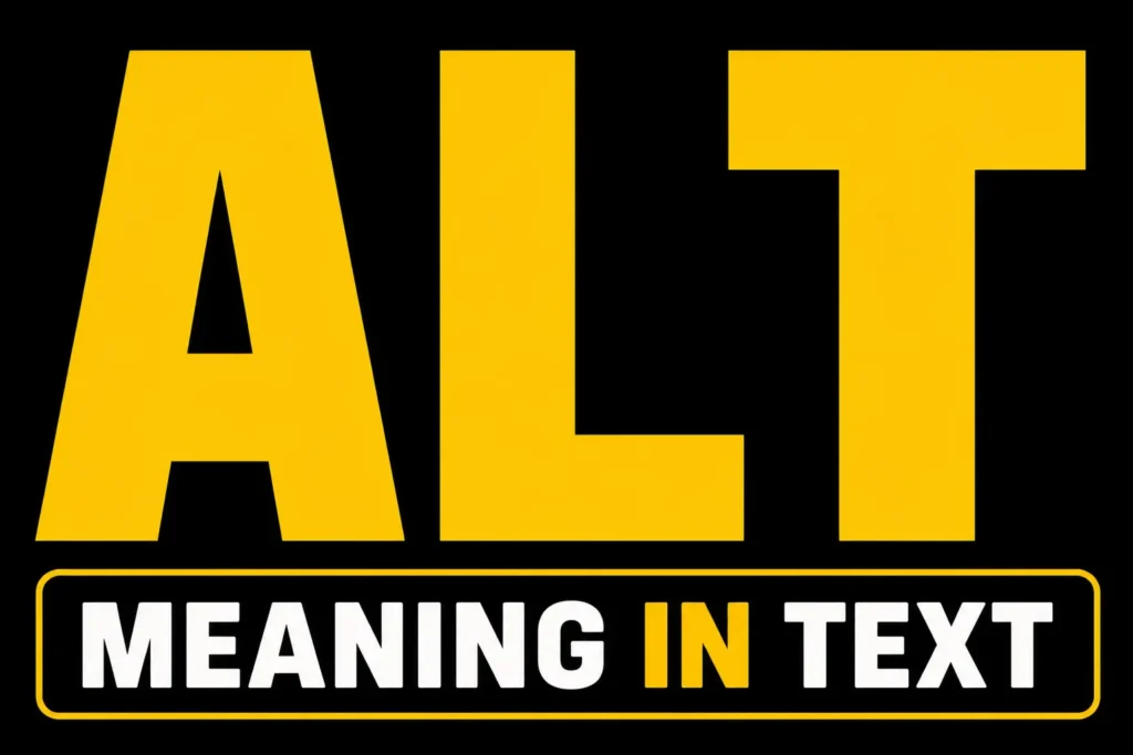 Alt Meaning in Text