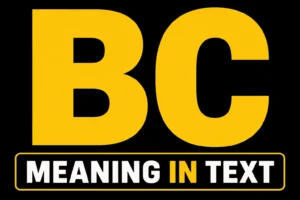 BC Meaning in Text