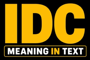 IDC Meaning in Text
