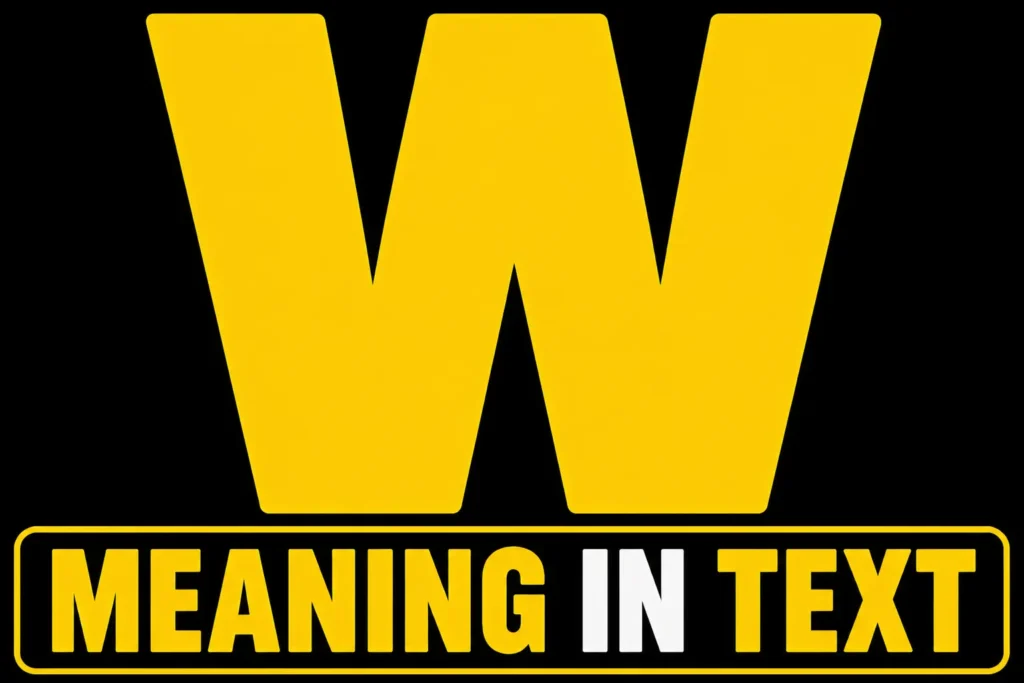 W Meaning in Text