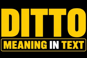 Ditto Meaning In Text