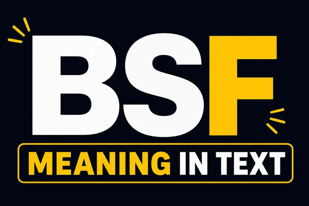 BSF Meaning in Text