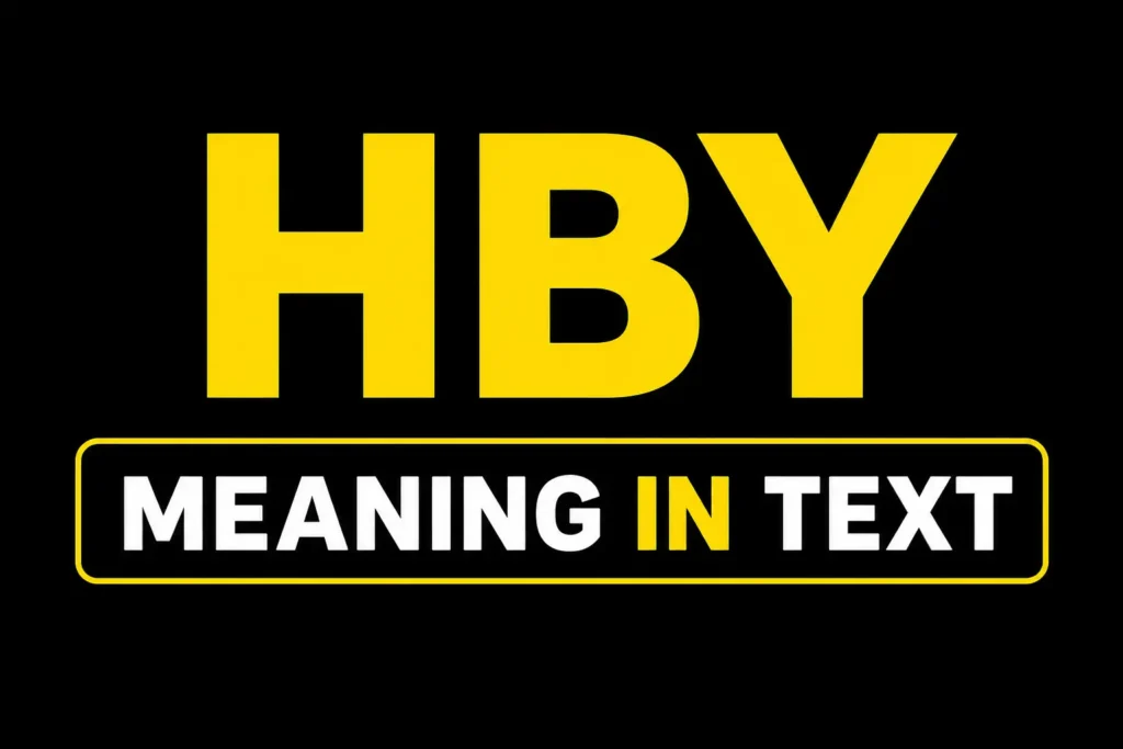 HBY Meaning in Text