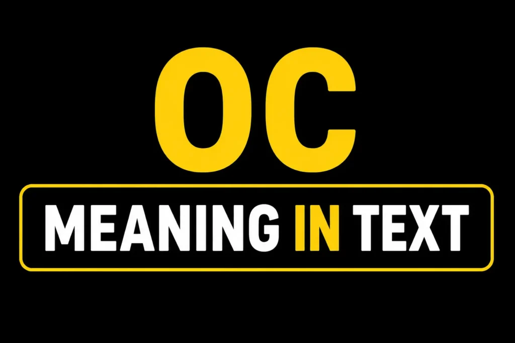 OC Meaning in Text