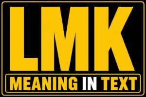 LMK Meaning in Text
