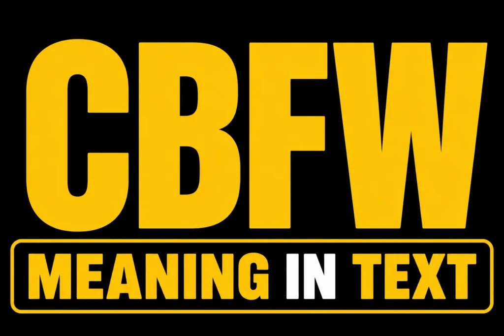 CBFW Meaning In Text