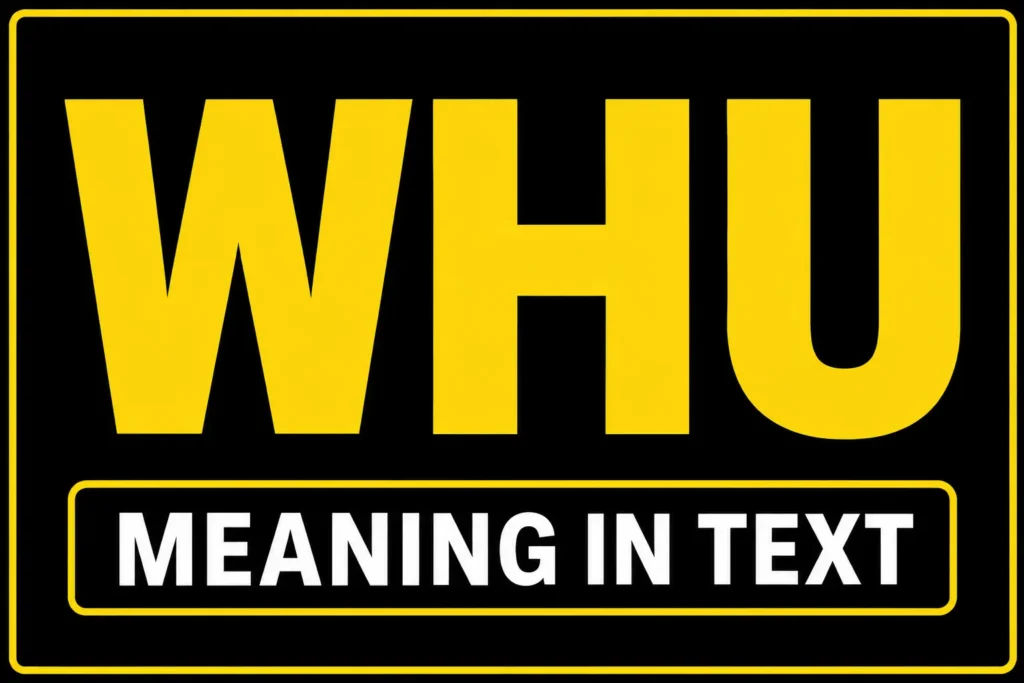 WHU Meaning in Text