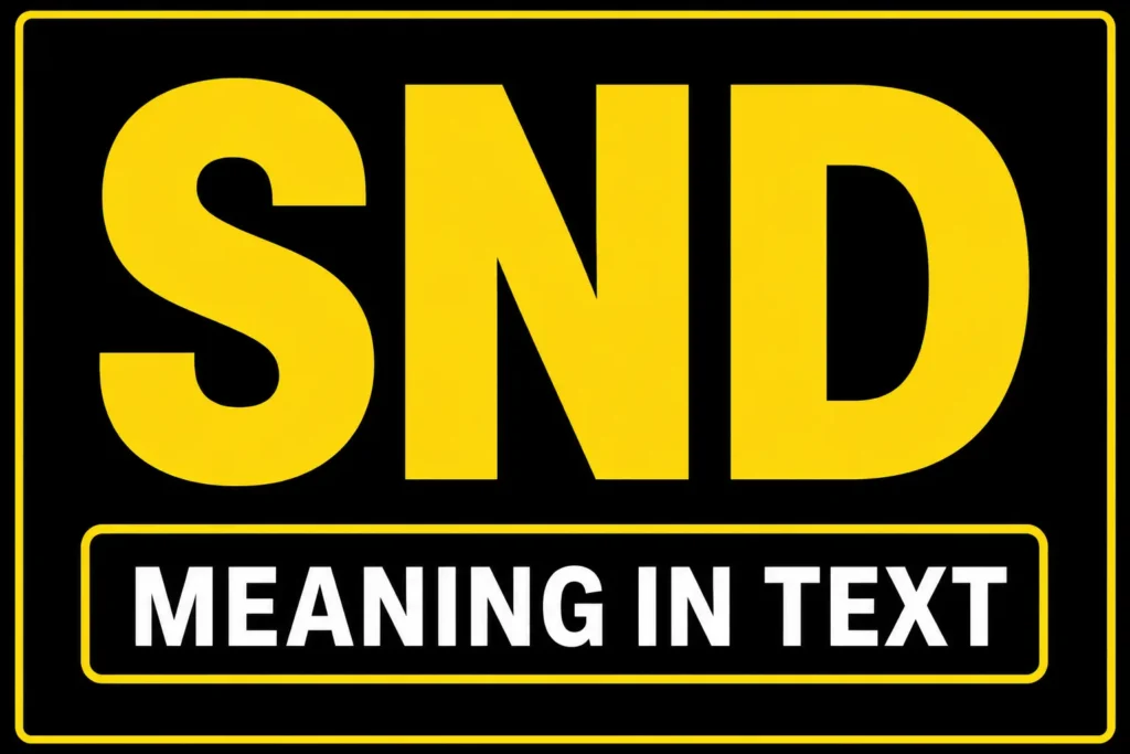 SND Meaning in Text