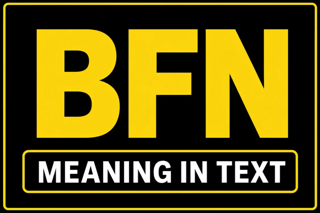 BFN Meaning in Text