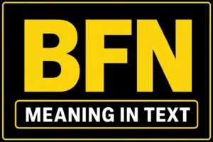 BFN Meaning in Text