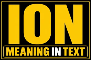 ION Meaning in Text