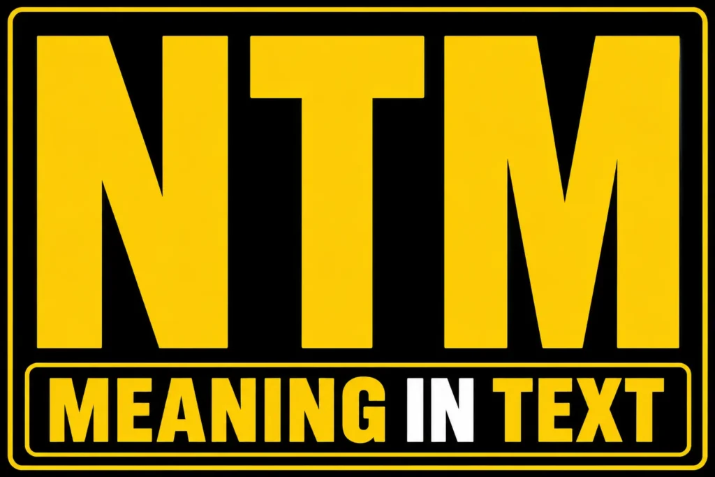 NTM Meaning in Text