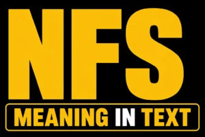 NFS Meaning in Text