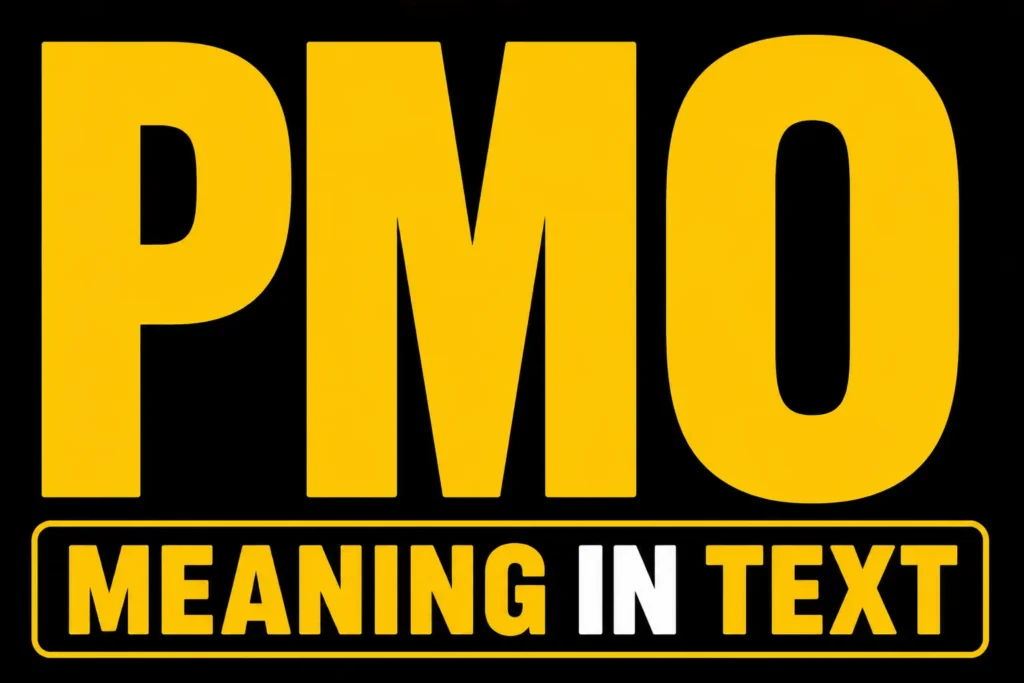 PMO Meaning in Text