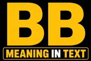 BB Meaning in Text