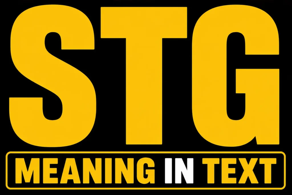 STG Meaning in Text