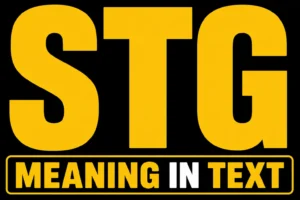 STG Meaning in Text