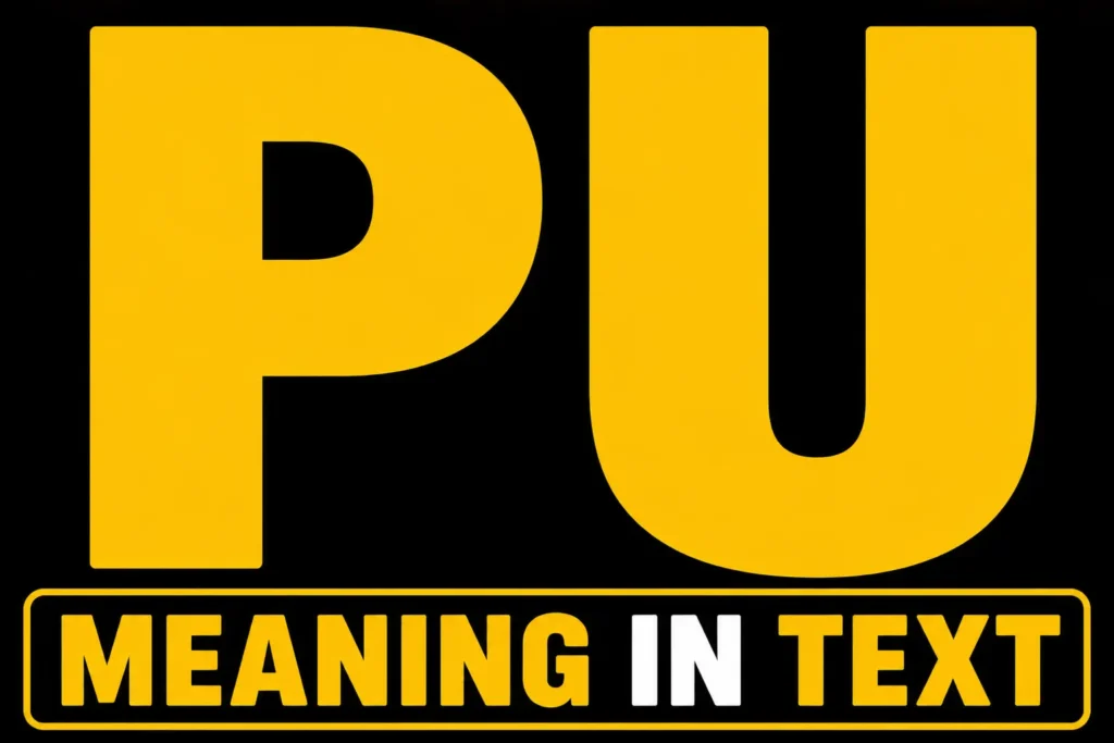 PU Meaning in Text