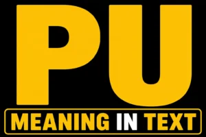 PU Meaning in Text