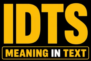 IDTS Meaning in Text