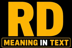 RD Meaning in Text