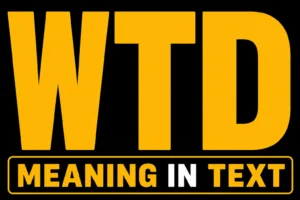 WTD Meaning in Text