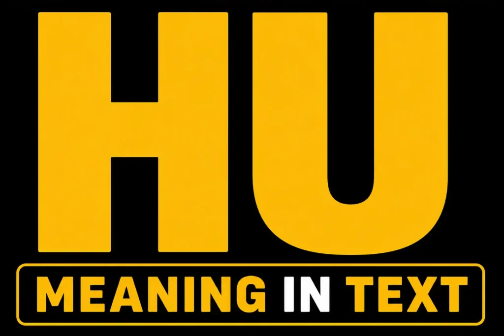 HU Meaning in Text
