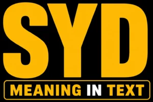 SYD Meaning in Text