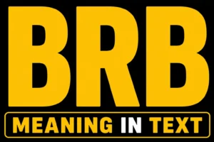 BRB Meaning in Text