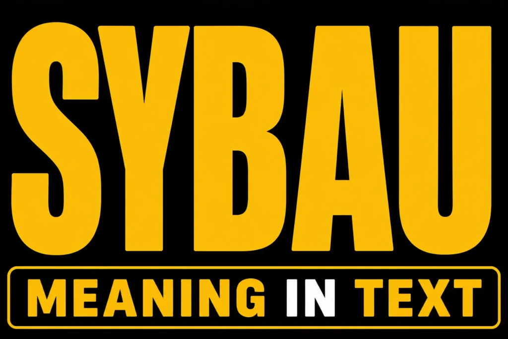 SYBAU Meaning in Text