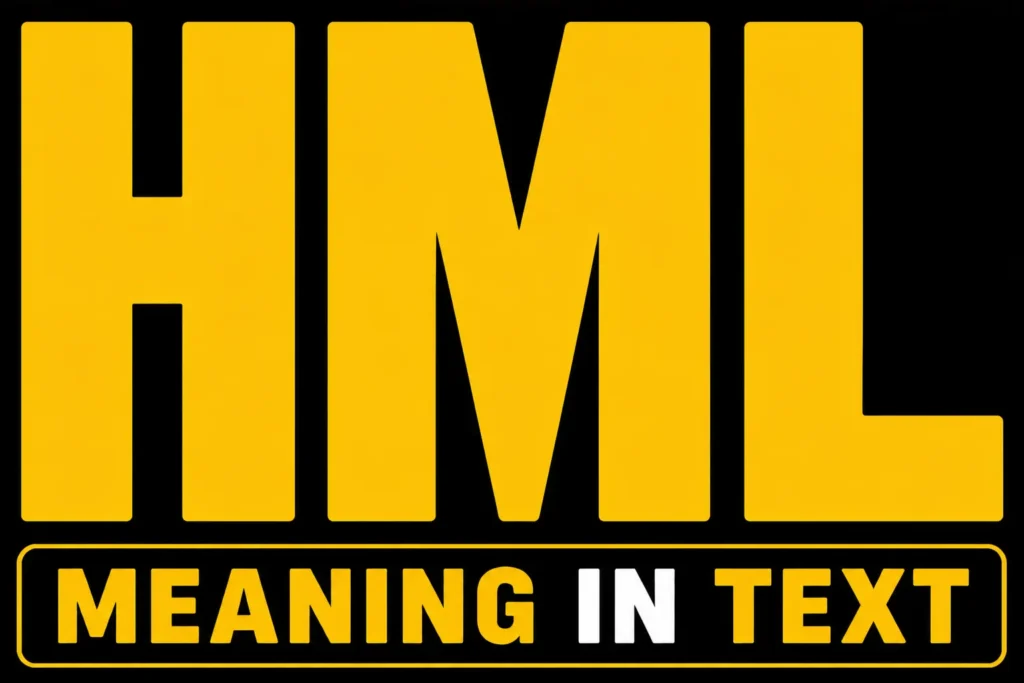 HML Meaning in Text