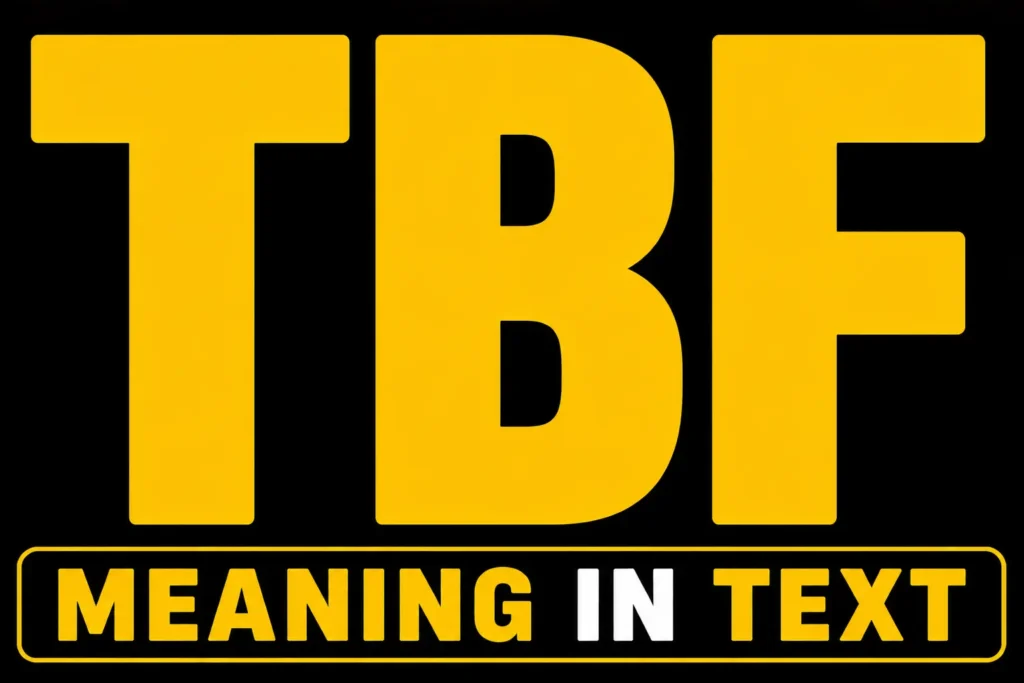 TBF Meaning in Text