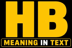 HB Meaning in Text