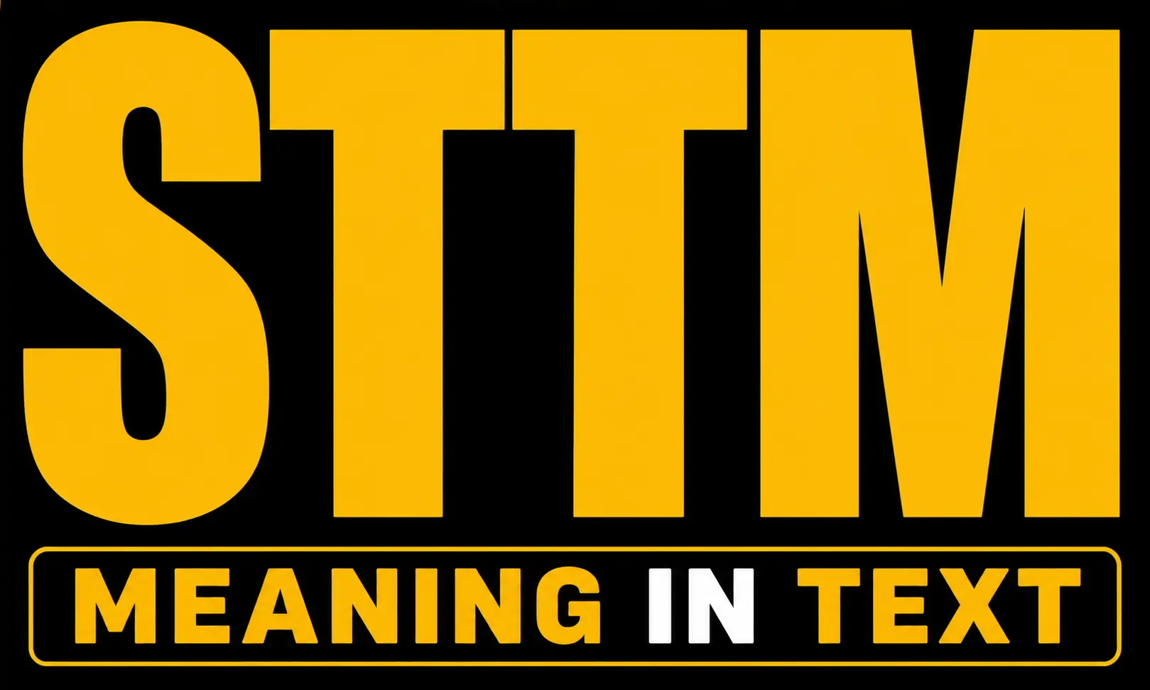 STTM Meaning in Text