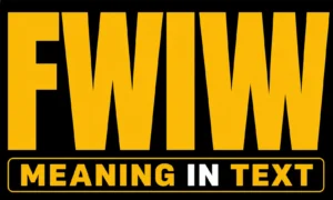 FWIW Meaning in Text