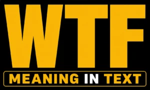 WTF Meaning in Text
