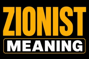 Zionist Meaning