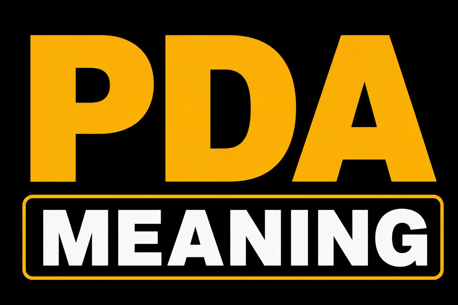 PDA Meaning