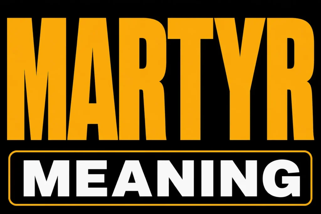 Martyr Meaning