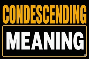 Condescending Meaning