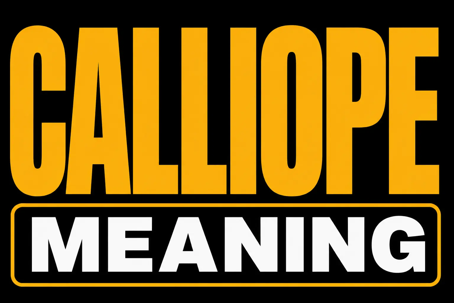 Calliope Meaning